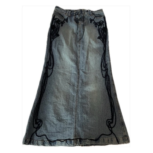 Vintage maxi denim skirt - Picture 1 of 2